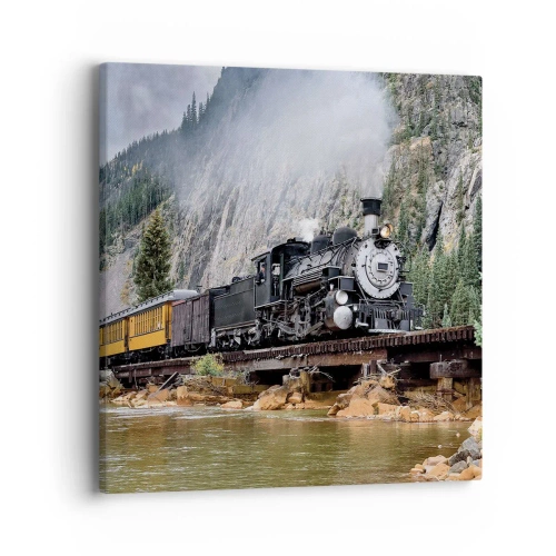 Cuadro sobre lienzo - Impresión de Imagen - ¿Adónde me llevas? - 40x40 cm