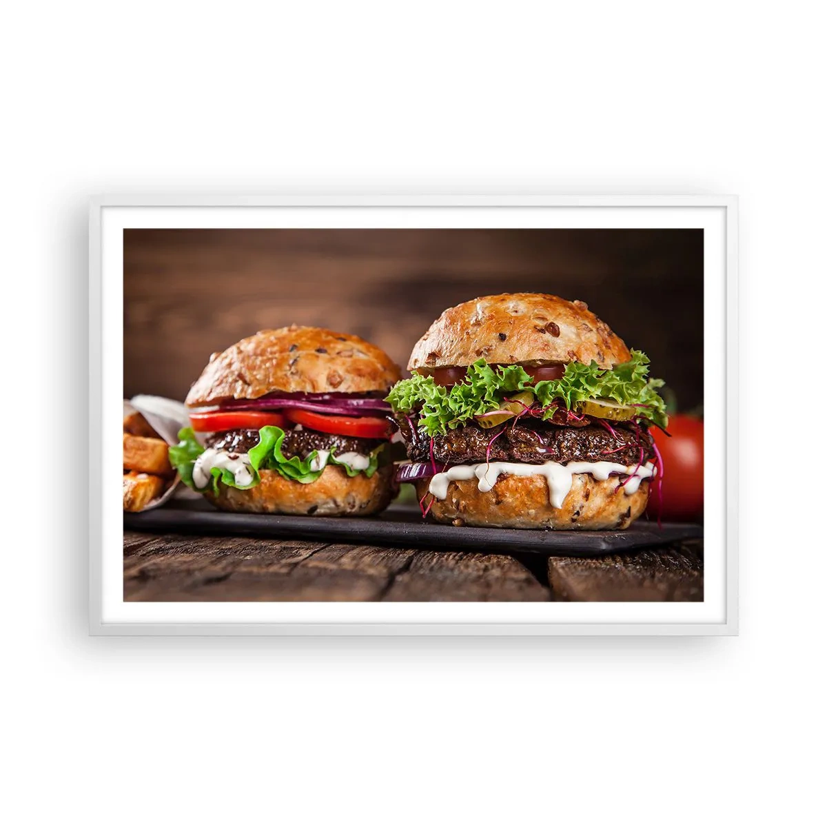 Póster en marco blanco - El sueño americano - 91x61 cm