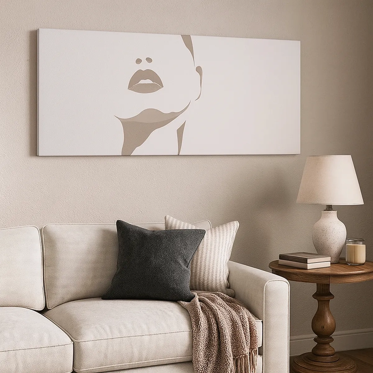 Cuadro sobre lienzo - Impresión de Imagen - Creación a partir de la luz y la sombra - 30x30 cm