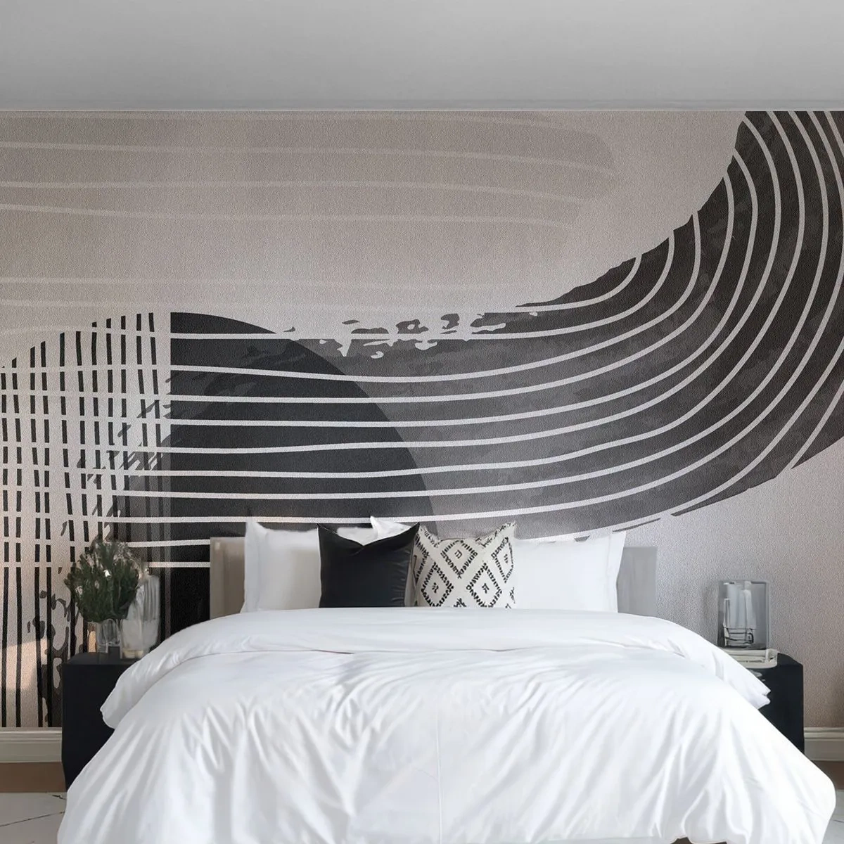 Fotomural Autadhesivo Deluxe Sticker - Ida y vuelta - Minimalismo, Abstracción, Pedazo - 200x140 cm