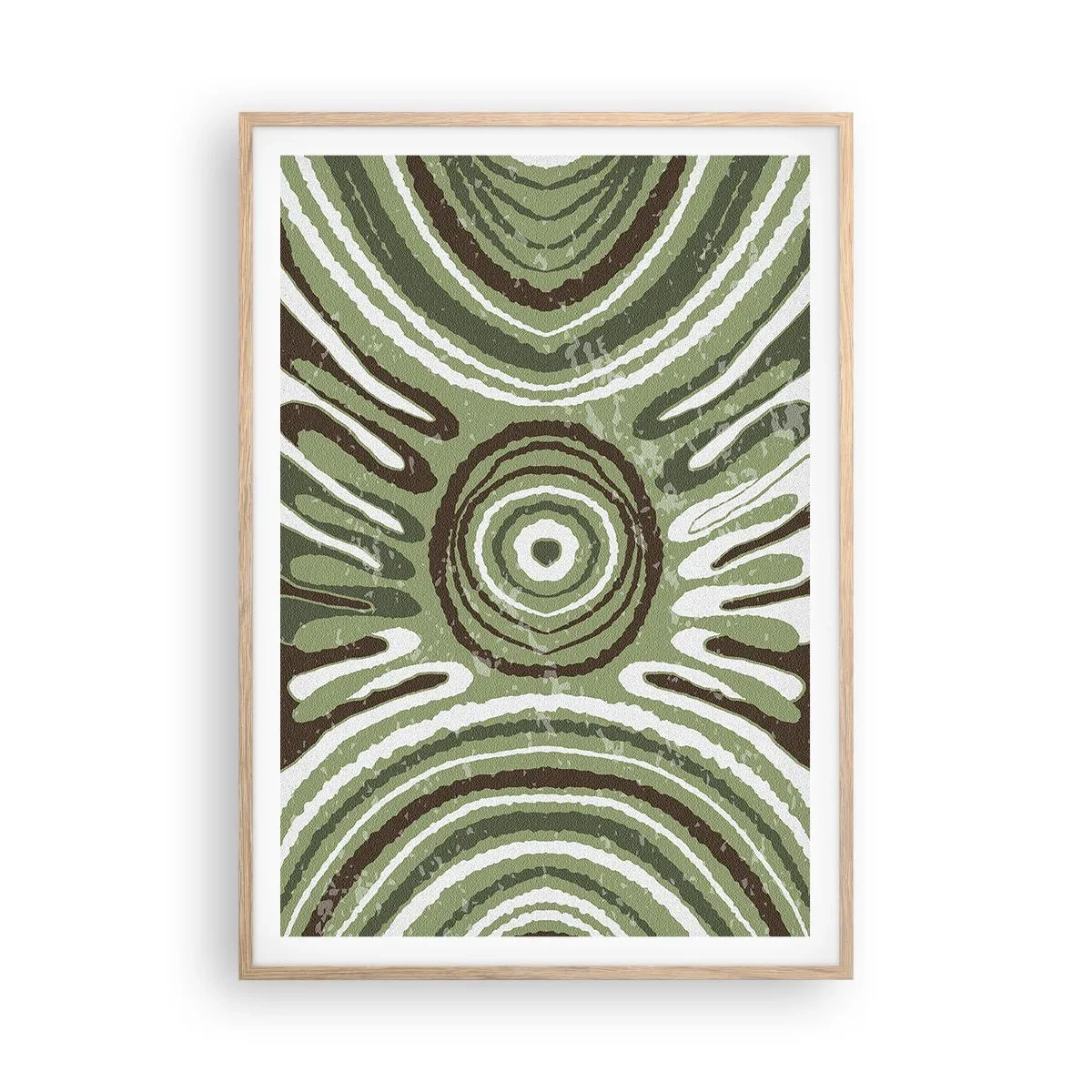 Póster en marco roble claro - Explosión de emociones - 70x100 cm