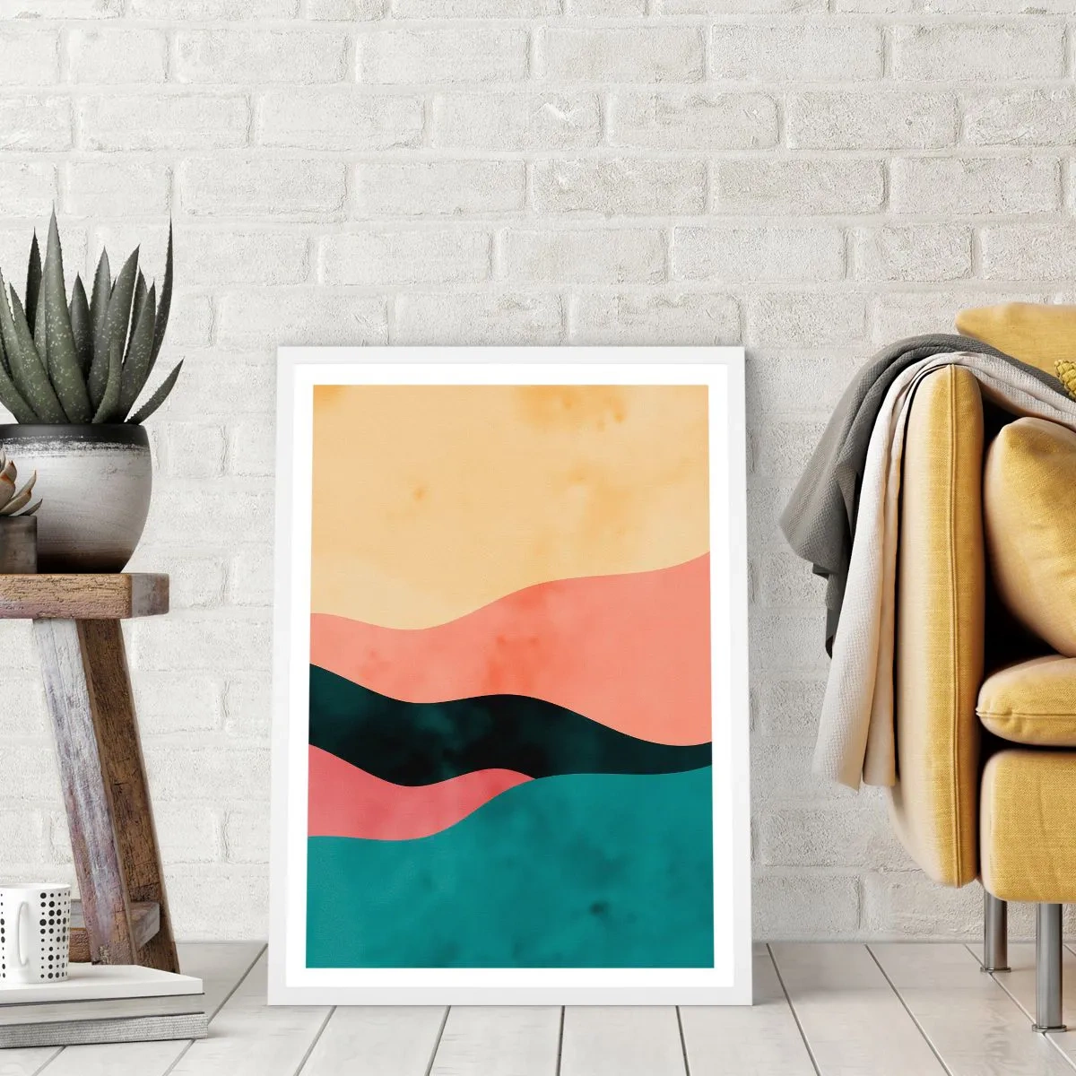 Póster en marco blanco - Discordia compatible - 40x50 cm