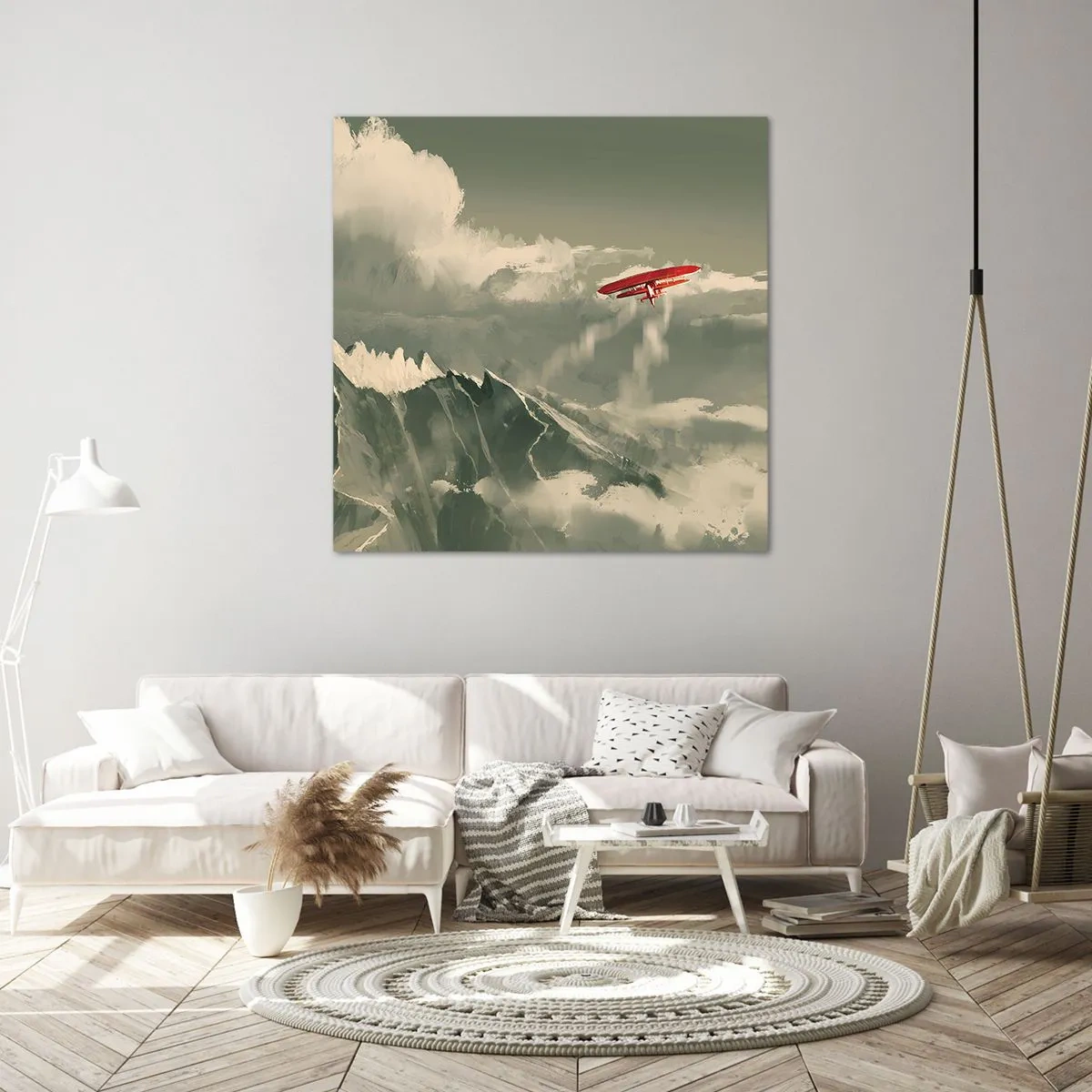 Cuadro sobre lienzo - Impresión de Imagen - Pionero sin miedo - 60x60 cm