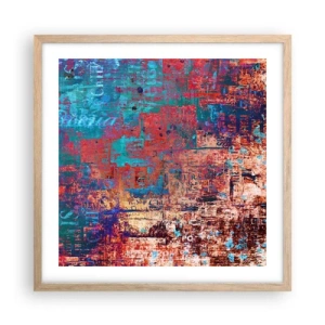 Póster en marco roble claro - Memoria y olvido - 50x50 cm
