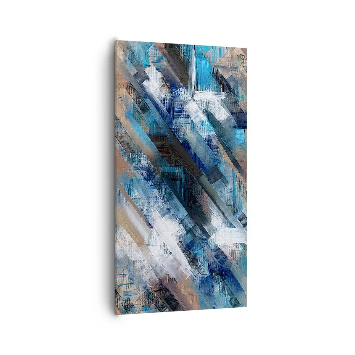 Cuadro sobre lienzo - Impresión de Imagen - En una inclinación azul - 65x120 cm