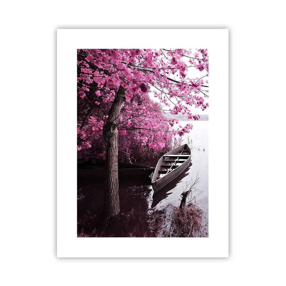 Póster - En el silencio rosa - 30x40 cm