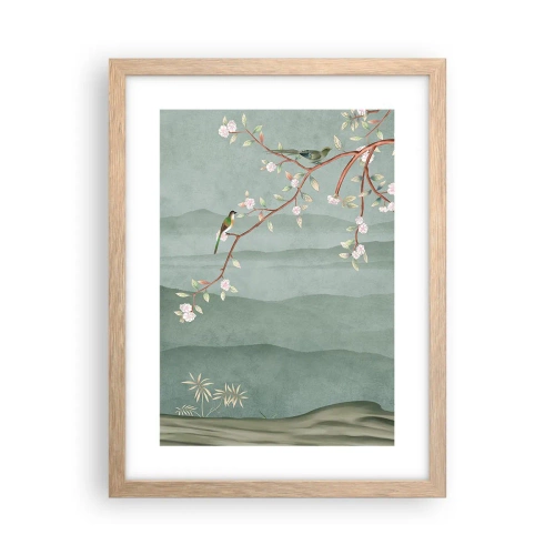 Póster en marco roble claro - Primavera, ah, eres tú - 30x40 cm