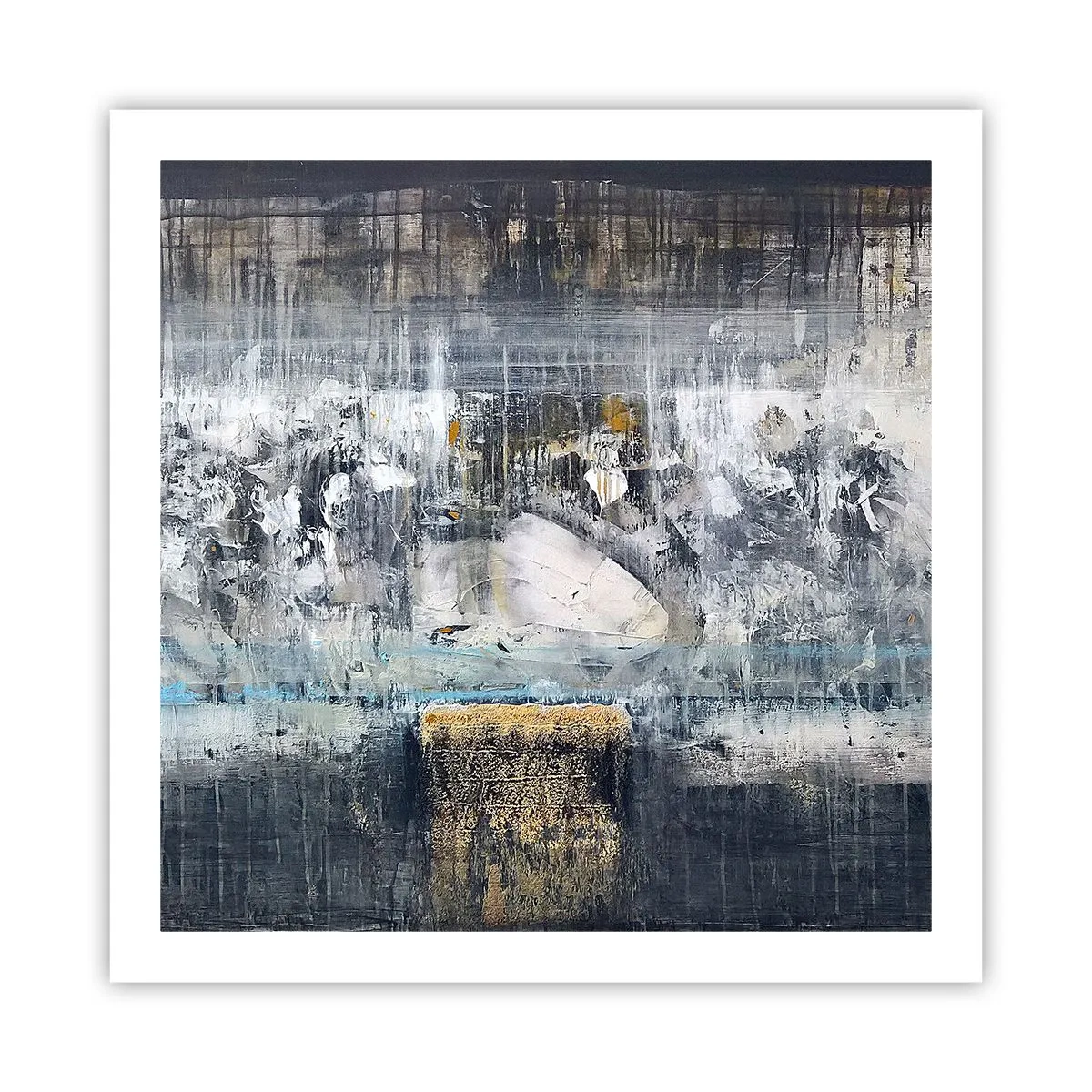 Póster - Hielo abstracto - 60x60 cm