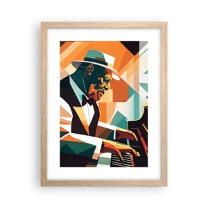 Póster en marco roble claro - Todo ese jazz que llevas dentro - 30x40 cm