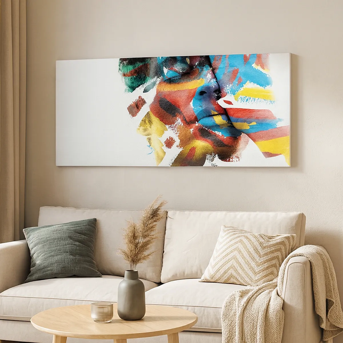 Cuadro sobre lienzo - Impresión de Imagen - Una personalidad colorida - 30x30 cm