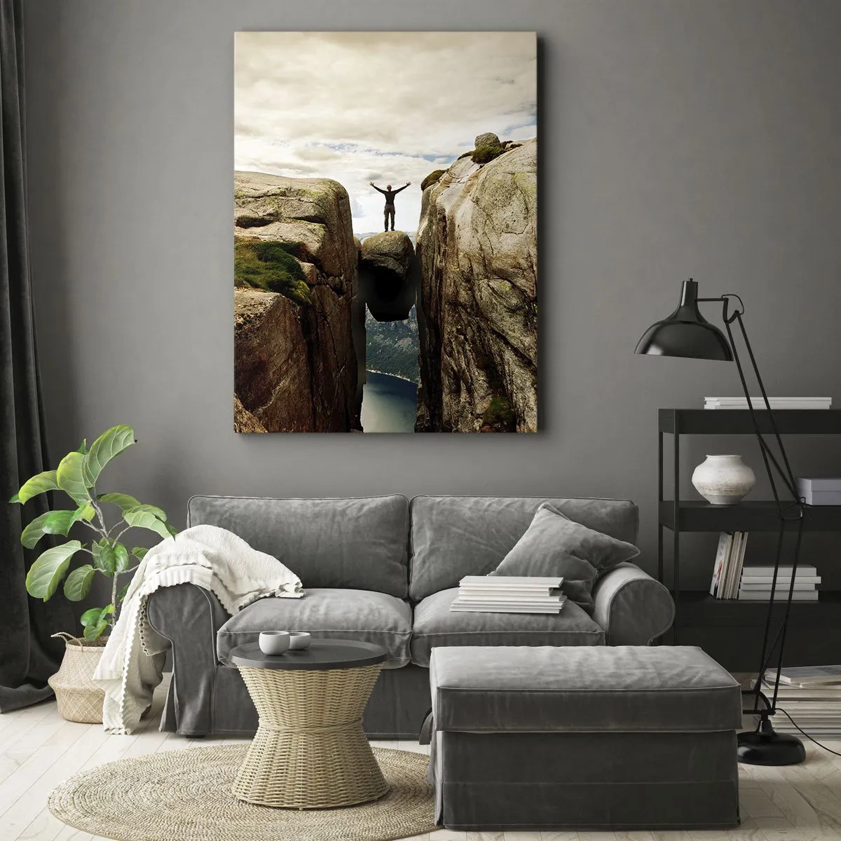 Cuadro sobre lienzo - Impresión de Imagen - ¿Cómo estoy? - 70x100 cm