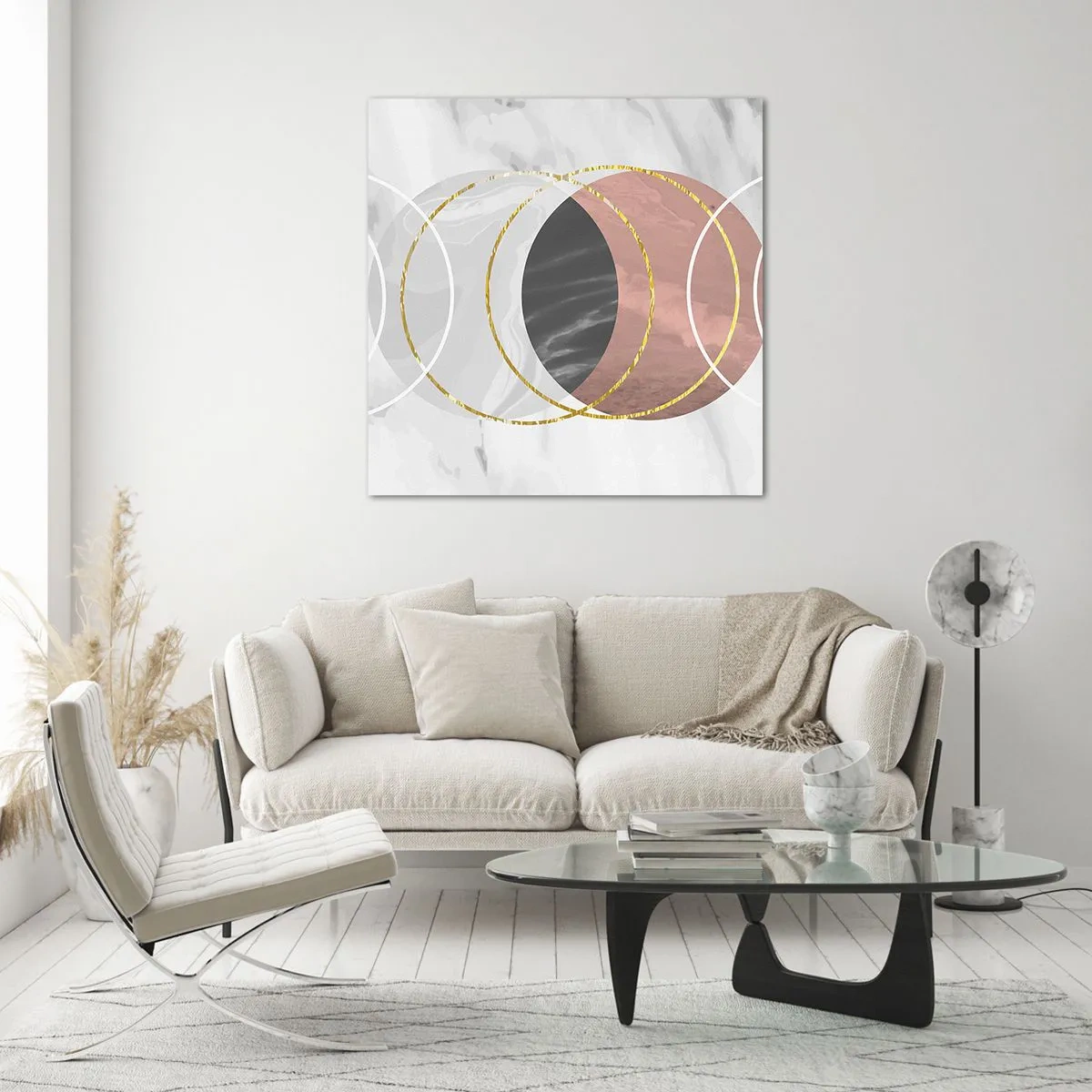 Cuadro sobre vidrio - Impresiones sobre Vidrio - Música de las esferas - 70x70 cm