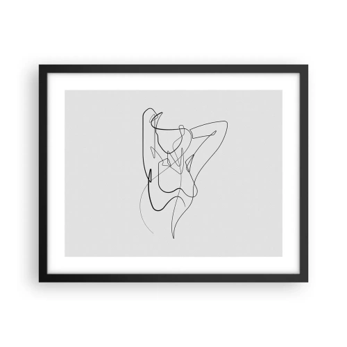 Póster en marco negro - Realmente, tal y como eres - 50x40 cm