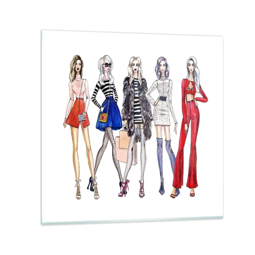 Cuadro sobre vidrio - Impresiones sobre Vidrio - Every week Fashion Week - 30x30 cm