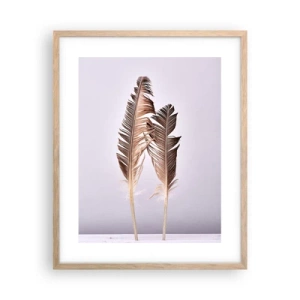 Póster en marco roble claro - Contra la nada - 40x50 cm