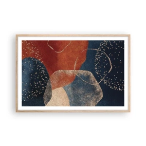 Póster en marco roble claro - La ligereza del ser - 91x61 cm