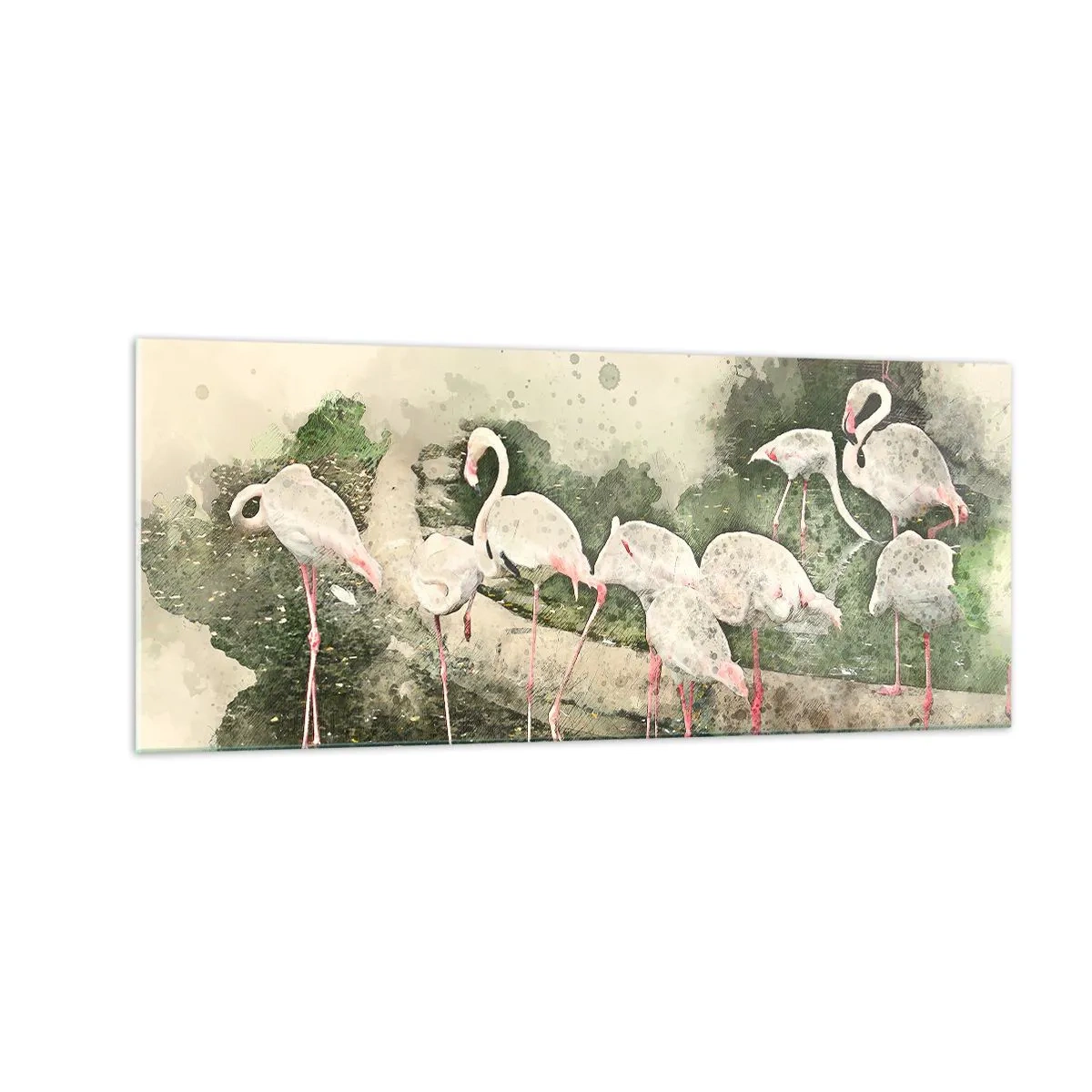 Cuadro sobre vidrio - Impresiones sobre Vidrio - Un sueño exótico - 100x40 cm
