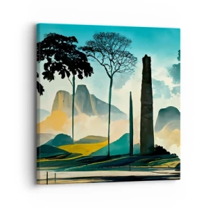 Cuadro sobre lienzo - Impresión de Imagen - Cada vez a más altitud - 30x30 cm