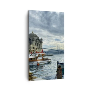 Cuadro sobre lienzo - Impresión de Imagen - En el límite del mundo - 45x80 cm