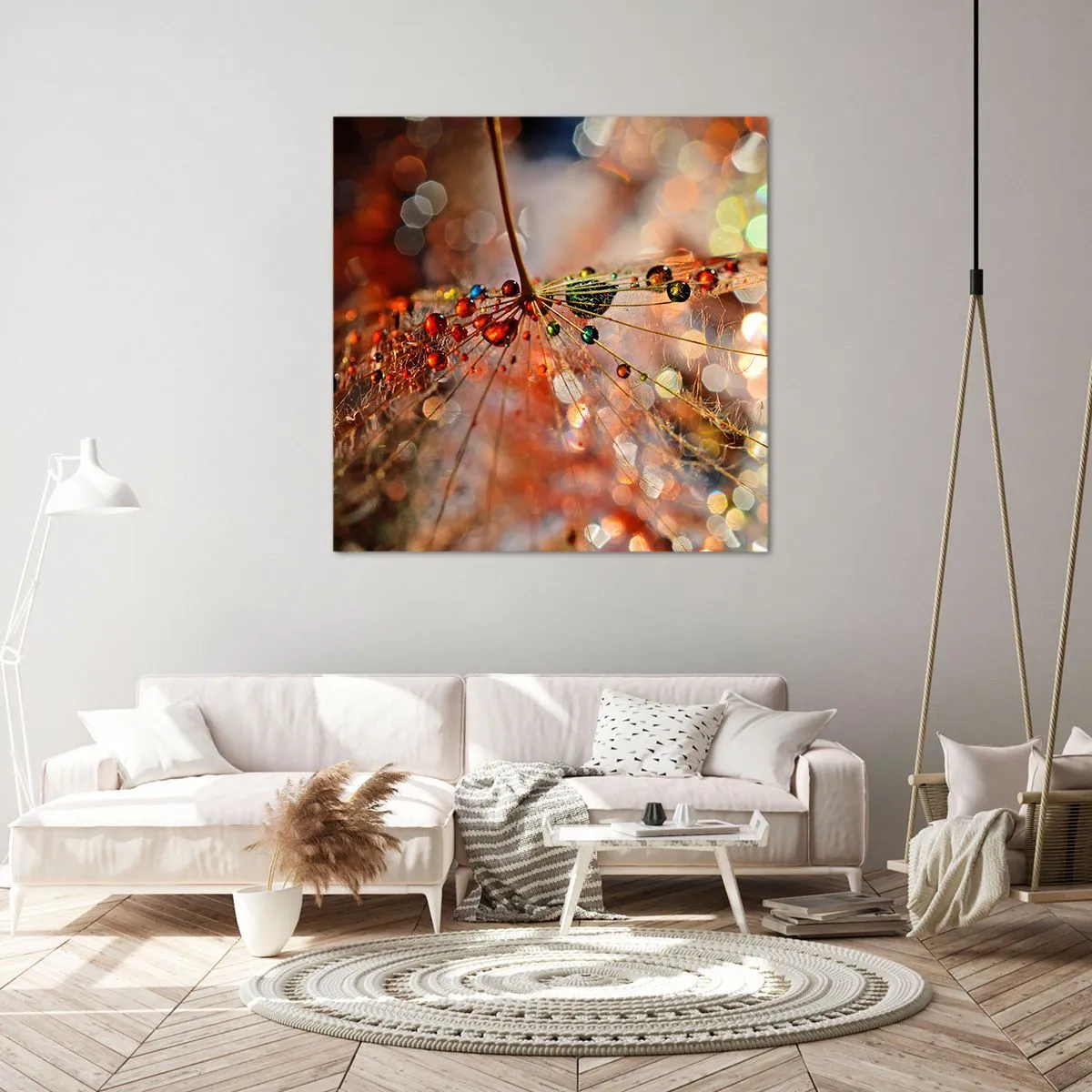 Cuadro sobre lienzo - Impresión de Imagen - En una tela de araña - 60x60 cm