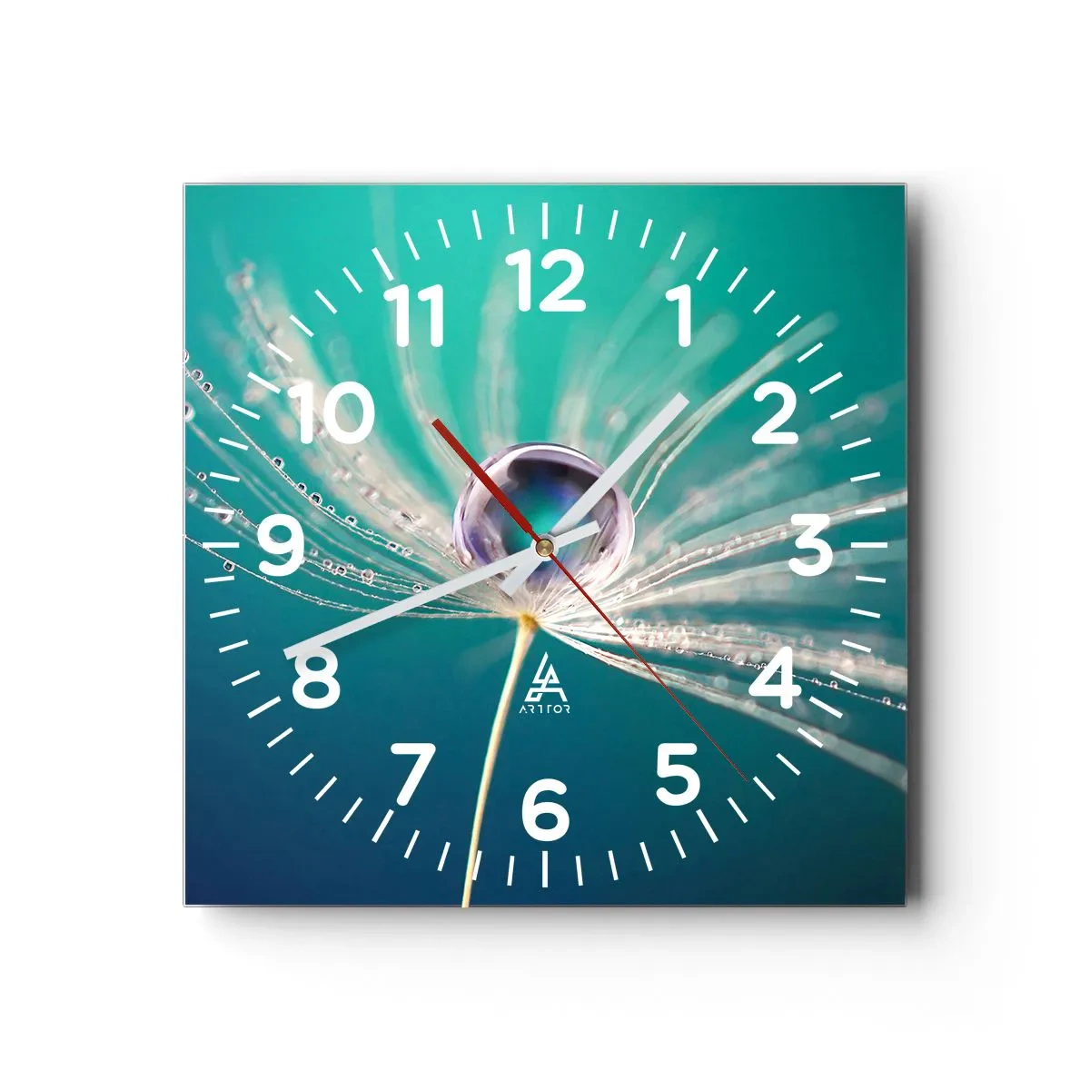 Reloj de pared - Reloj de vidrio - Momento místico - 40x40 cm