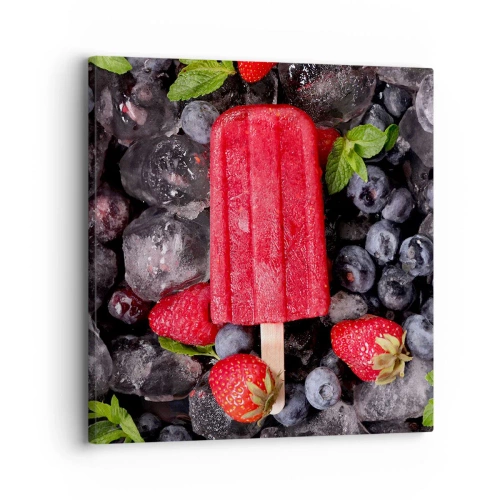 Cuadro sobre lienzo - Impresión de Imagen - El sabor del verano caluroso - 30x30 cm