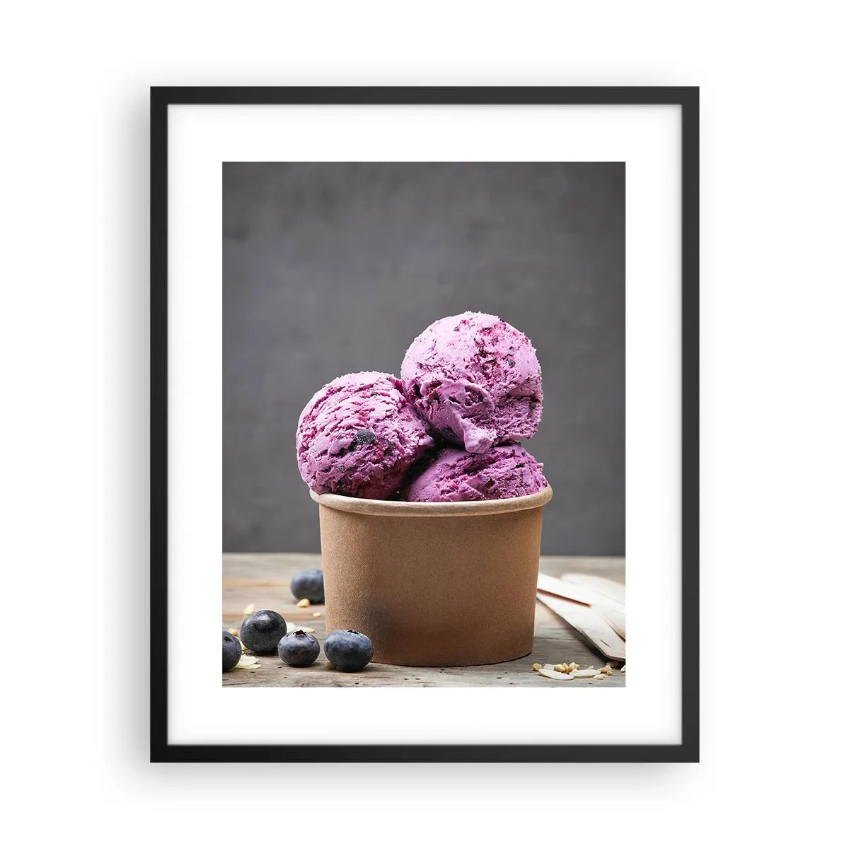 Póster en marco negro - Dulzura y frescor - 40x50 cm