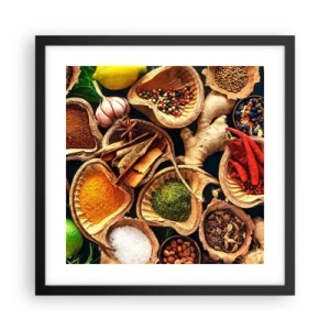 Póster en marco negro - Toma lo que quieras - 40x40 cm