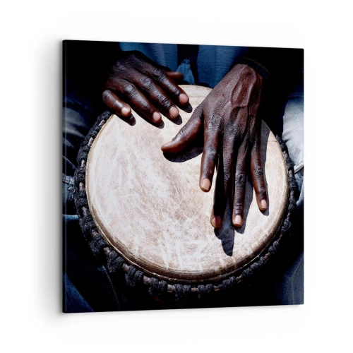 Cuadro sobre lienzo - Impresión de Imagen - Vive a tu ritmo - 50x50 cm