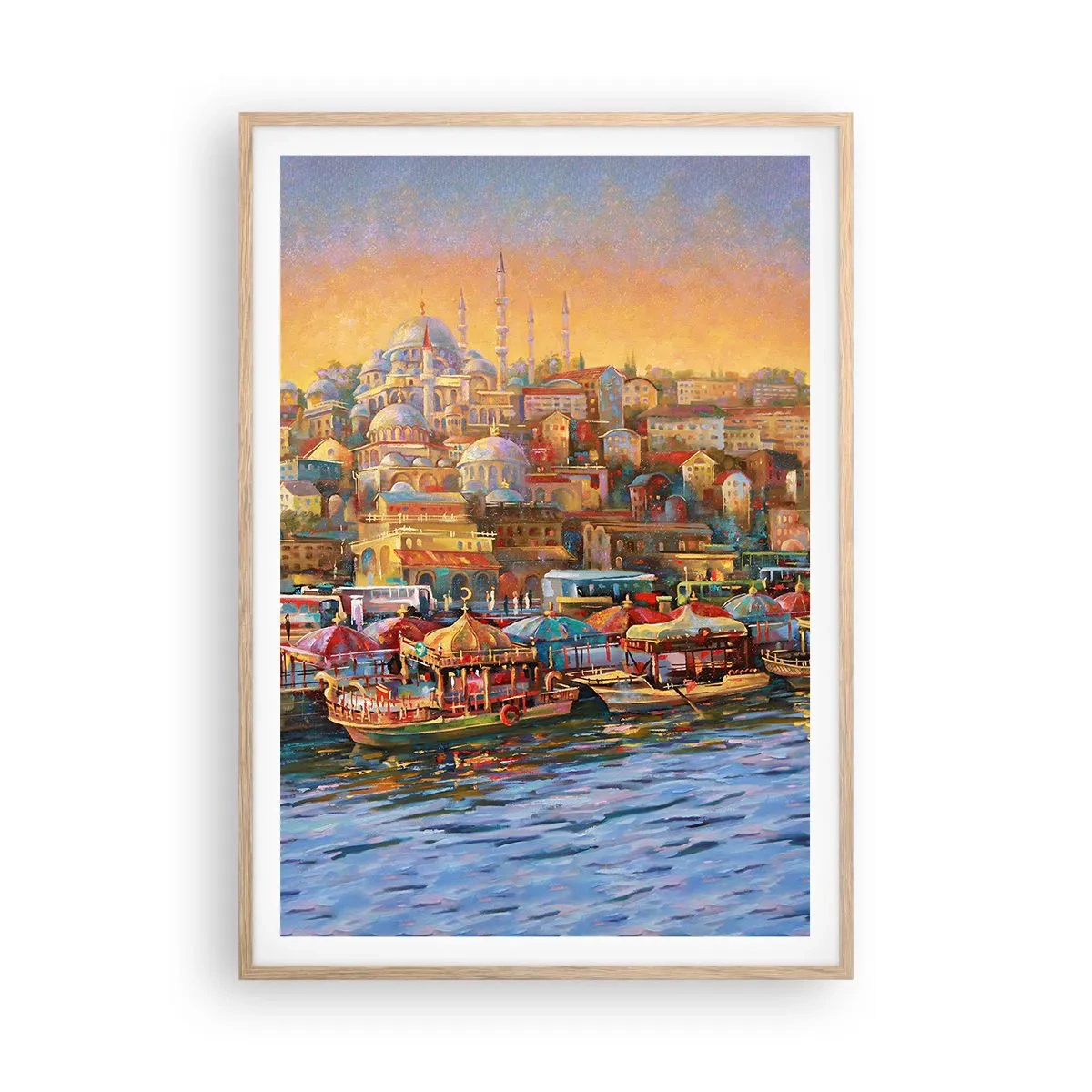 Póster en marco roble claro - Una historia en Estambul - 70x100 cm
