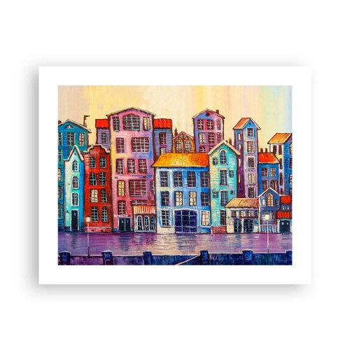 Póster - Una ciudad como un cuento de hadas - 50x40 cm