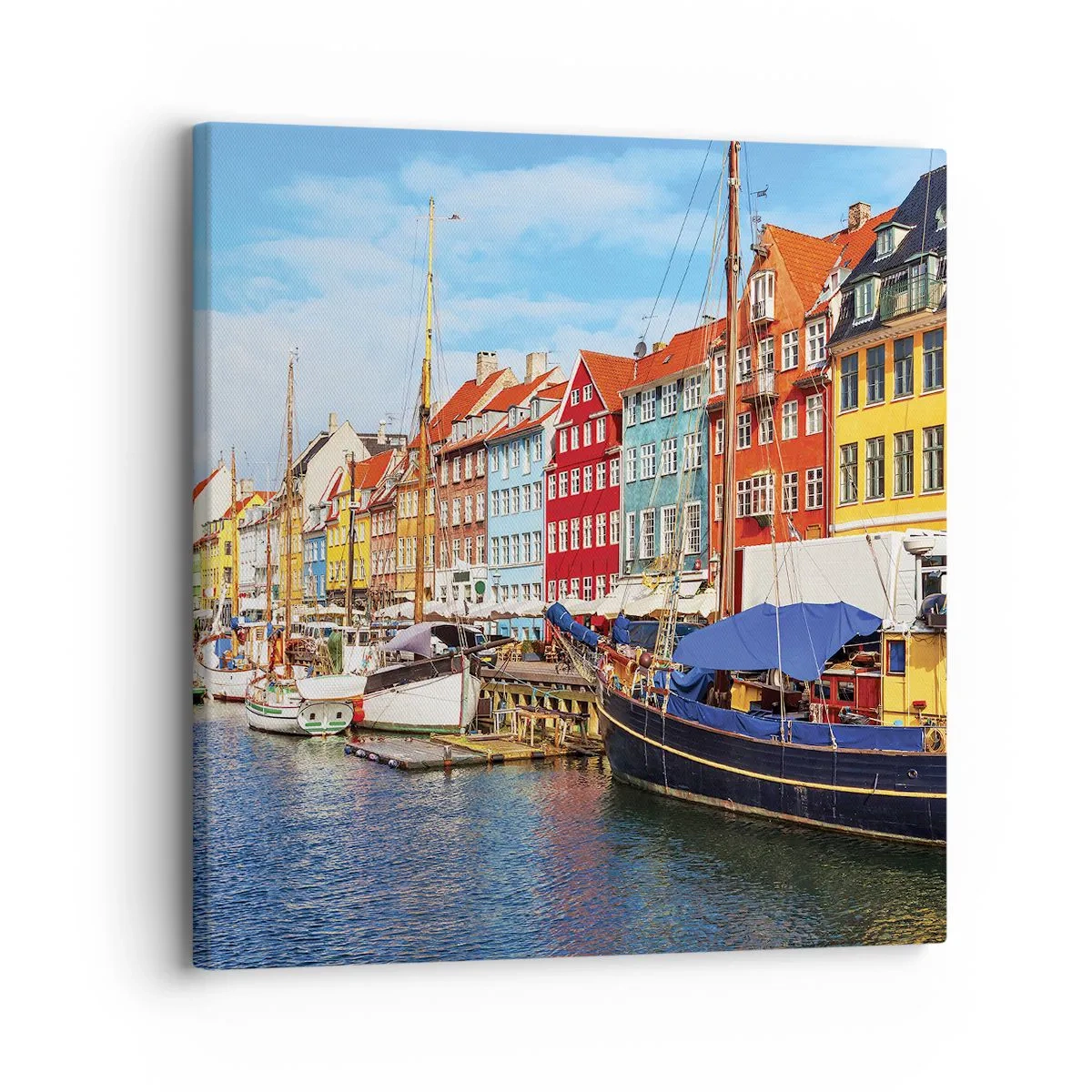 Cuadro sobre lienzo - Impresión de Imagen - Muelle alegre - 30x30 cm