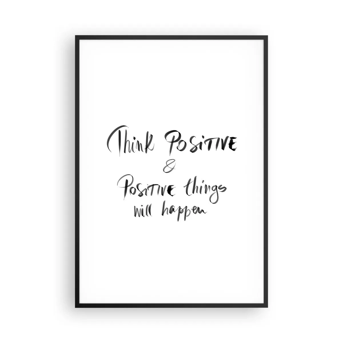 Póster en marco negro - ¿Cómo vivir? - 70x100 cm