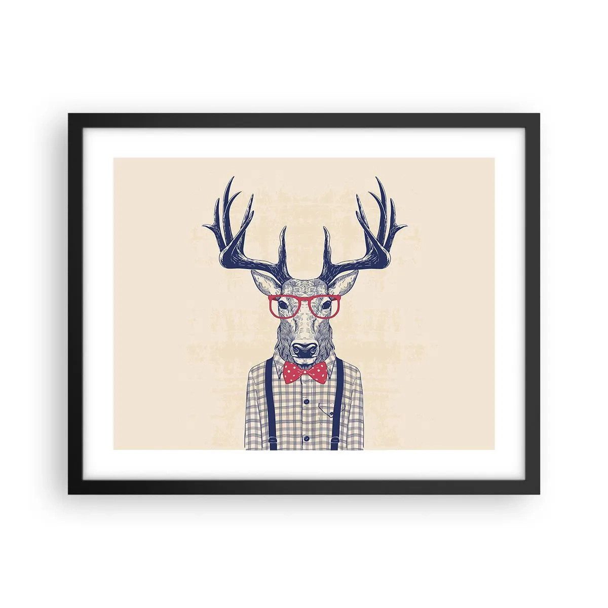 Póster en marco negro - Una extravagancia lúdica - 50x40 cm