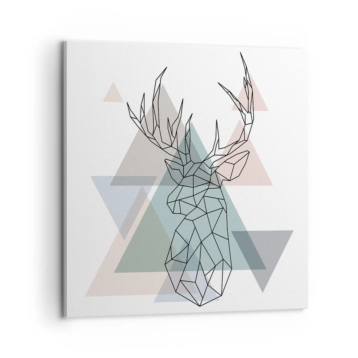 Cuadro sobre lienzo - Impresión de Imagen - En un bosque geométrico - 60x60 cm