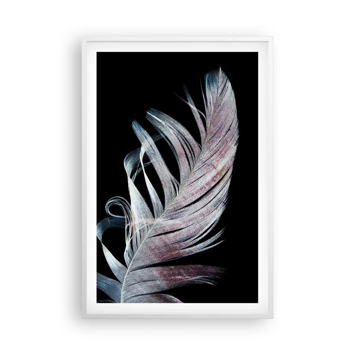 Póster en marco blanco - Piensa en el tacto - 61x91 cm