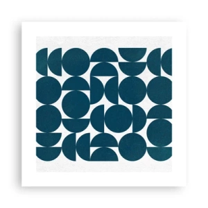 Póster - Círculos y semicírculos - 40x40 cm