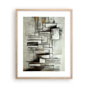 Póster en marco roble claro - El poder de la sencillez - 40x50 cm