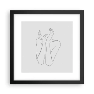 Póster en marco negro - Con qué sueñan las mujeres - 30x30 cm