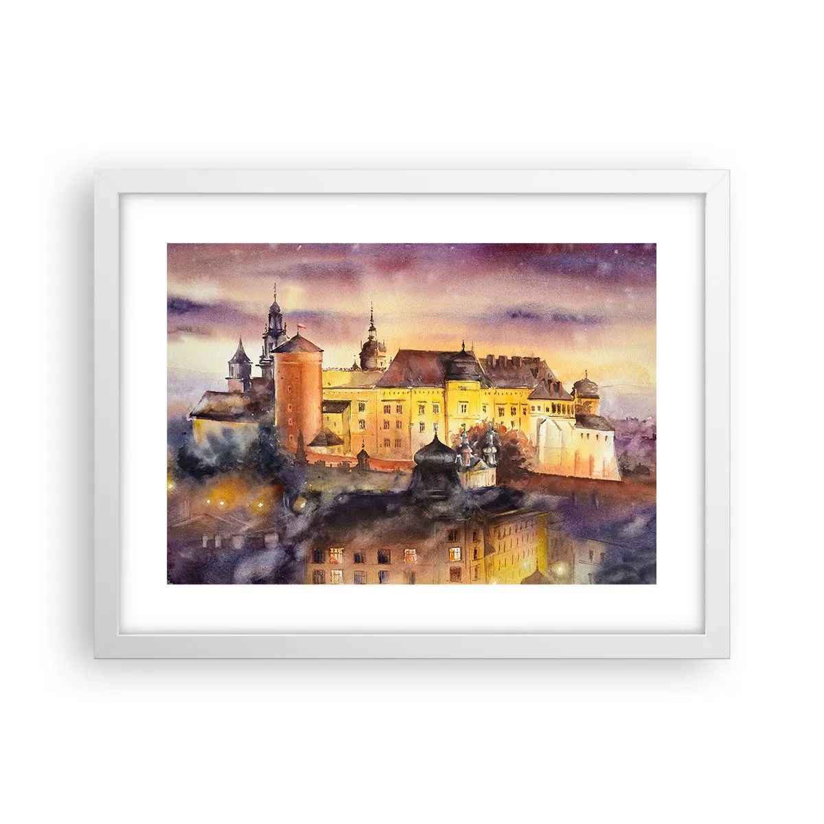 Póster en marco blanco - Una historia y un cuento - 40x30 cm