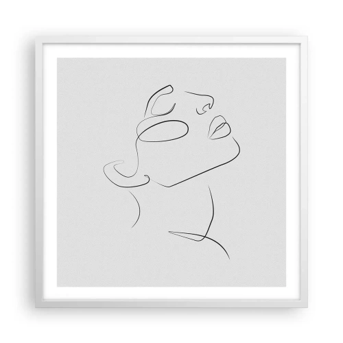 Póster en marco blanco - Meandros de un sueño - 60x60 cm