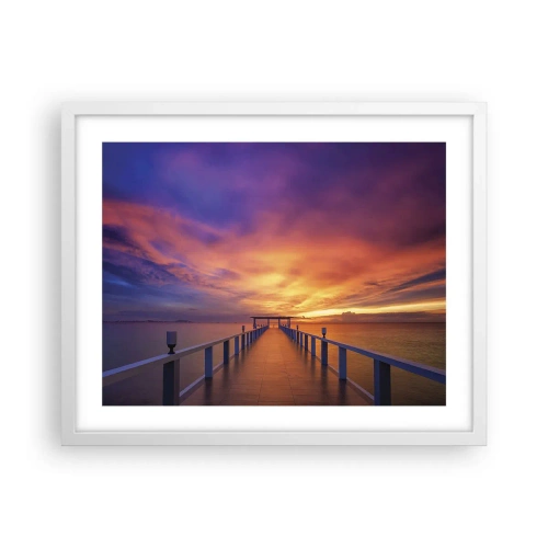 Póster en marco blanco - Sin fin - 50x40 cm