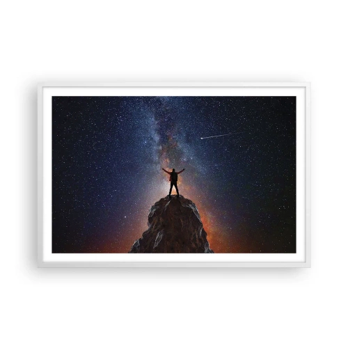 Póster en marco blanco - ¡El poder está conmigo! - 91x61 cm