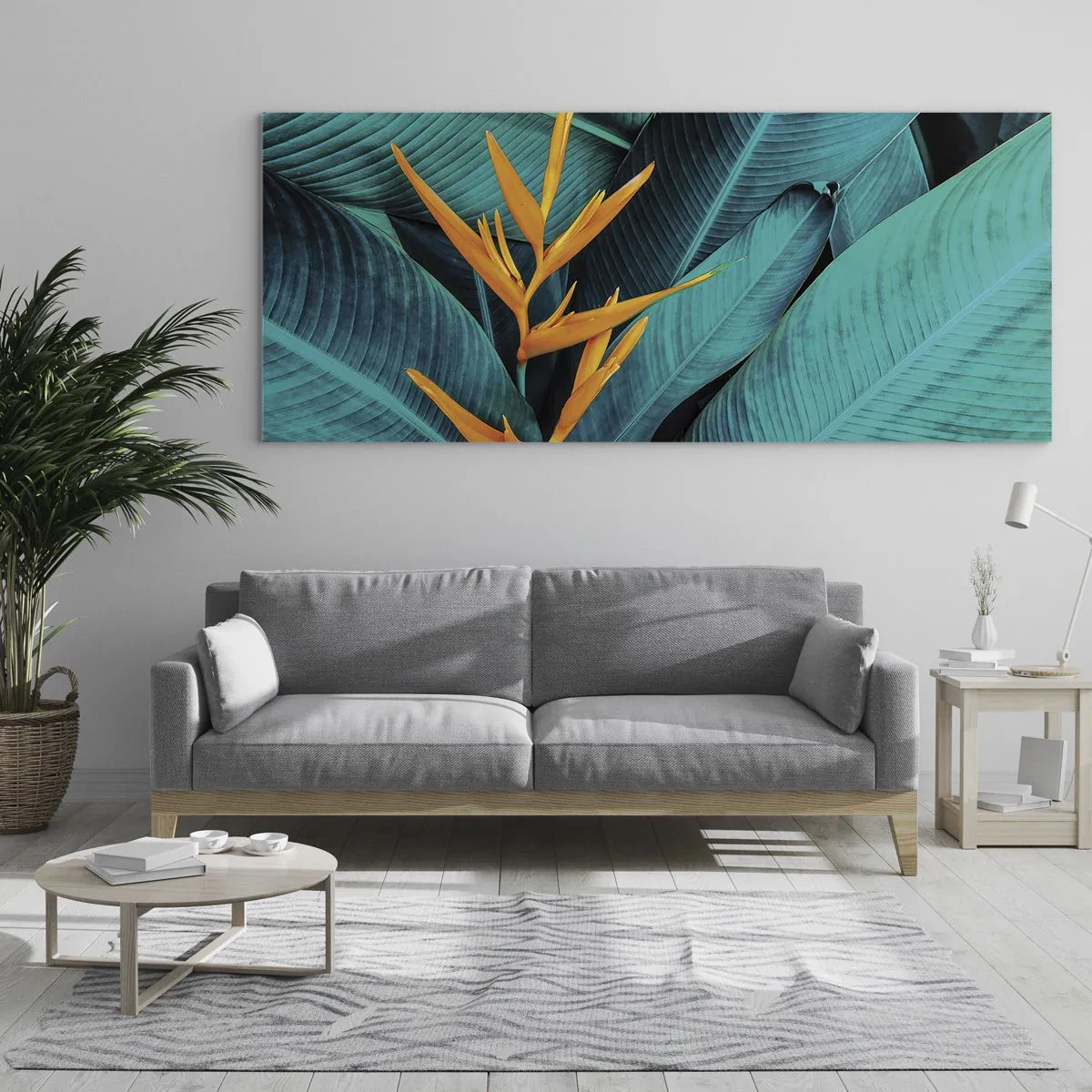 Cuadro sobre vidrio - Impresiones sobre Vidrio - Flor del Edén - 100x40 cm