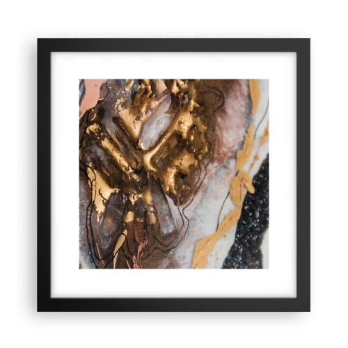 Póster en marco negro - Elemento de la tierra - 30x30 cm