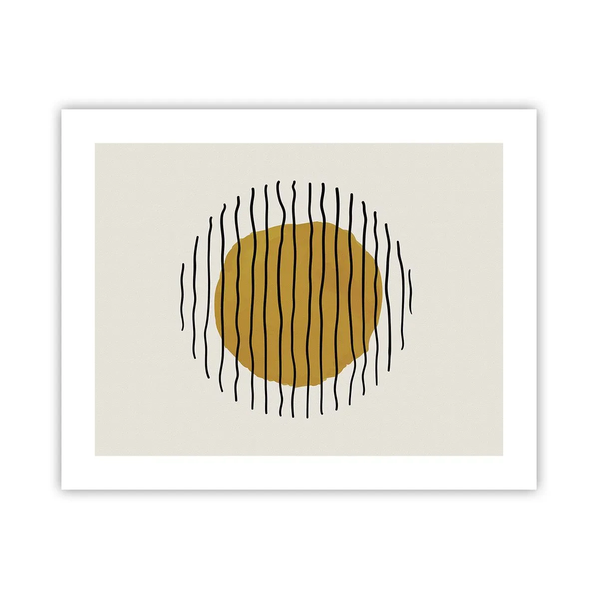 Póster - Abstracción cálida - 50x40 cm