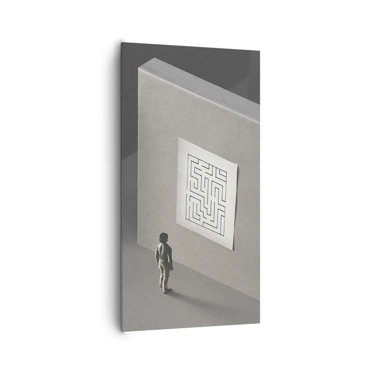 Cuadro sobre lienzo - Impresión de Imagen - ¿Pero dónde estoy? - 65x120 cm