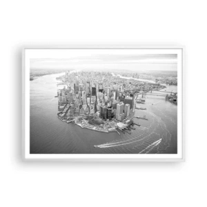 Póster en marco blanco - ¿Cómo no amar este lugar? - 100x70 cm