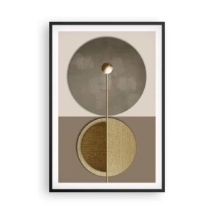 Póster en marco negro - Equilibrio perfecto - 61x91 cm