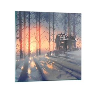 Cuadro sobre vidrio - Impresiones sobre Vidrio - Solo el sol es testigo - 70x70 cm